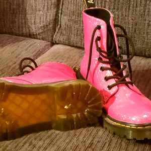 NIB Hot Pink Sparkly Doc Martens